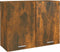 vidaXL - Hangkast - Lyon - 80x31x60 - cm - bewerkt - hout - gerookt - eikenkleurig