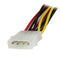 Startech.com PYO2LP4LSATA - Y-adapter Splitterkabel 4-pins Molex naar 2x SATA - 30 cm Multi-color