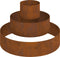 vidaXL - Tuinplanter - Set - Corten - Staal