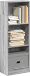 vidaXL - Boekenkast - 40x24x109 - cm - bewerkt - hout - grijs - sonoma - eikenkleurig