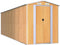 vidaXL - Tuinschuur - 192x689x223 - cm - gegalvaniseerd - staal - lichtbruin