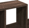 vidaXL - Wandschap - 100x20x53 - cm - bewerkt - hout - bruin - eikenkleurig