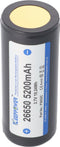Keeppower 26650 - 5200 mAh, 3,6 V - 3,7 V Li-Ion batterij PCB-beschermd 69,5 x 26,8 mm