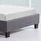 Juskys Verona - Gestoffeerd Bed - LED Verlichting - 90 x 200 cm - Grijs