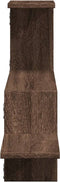 vidaXL - Wandschap - 104x15x49 - cm - bewerkt - hout - bruin - eikenkleurig