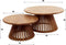 Hoyz Tweak - Salontafel - Massief Mango - Zandkleur (set van 2)