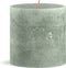Bolsius Stompkaars Jade Green - Ø100 mm - Hoogte 10 cm - Groen - 62 Branduren