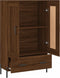 vidaXL - Hoge - kast - 69,5x31x115 - cm - bewerkt - hout - bruin - eikenkleur
