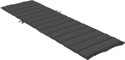 vidaXL - Ligbedkussen - 200x70x4 - cm - stof - gemêleerd - antracietkleurig