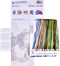 Thea Gouverneur - Borduurpakket met telpatroon - 2046A - Voorgesorteerde DMC Garens - Blauwe Hortensia - Aida - 44 cm x 39 cm - DIY Kit