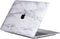 Lunso Geschikt voor MacBook Air 13 inch M1 (2020) cover hoes - case - Marble Cosette