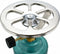 Camping - kookpit/kookstel - met gasbrander - metallic groen - 18.5 x 12 x 12 cm