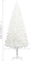 vidaXL - Kunstkerstboom - met - verlichting - en - kerstballen - 150 - cm - PVC - wit
