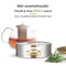 Deleca Glazen Theepot - 1.5L - RVS Filter en Theelicht Warmhouder - Borosilicaat Glas