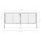 vidaXL - Poort - 306x125 - cm - gegalvaniseerd - staal - zilverkleurig