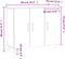 vidaXL - Dressoir - 90x34x80 - cm - bewerkt - hout - gerookt - eikenkleurig