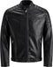 JACK&JONES JJEROCKY JACKET NOOS - Heren Jas - Imitatie leer - Zwart - Maat S