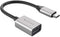 Hyper HD425D-GL - USB-C naar USB-A Adapter - 10 Gbps - Zilver Zwart
