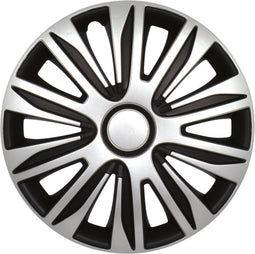 Gorecki Nardo 14 - Wieldoppenset - Slagvast ABS - Zwart/Zilver (set van 4)