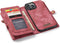 Caseme - vintage 2 in 1 portemonnee hoes - Geschikt voor iPhone 13 Pro - Rood