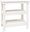 vidaXL - Werkbank - 78,5x50x80 - cm - massief - grenenhout - wit