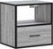 vidaXL - Nachtkastjes - 2st - wandgemonteerd - 40x31x39,5cm - grijs - sonoma - eiken