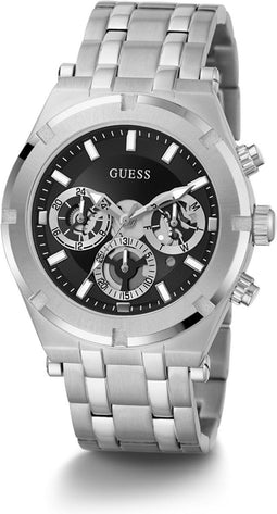 Guess watches continental GW0260G1 Mannen Quartz horloge - 44 mm - Zilverkleurig