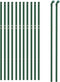 vidaXL - Draadgaashek - 1,1x25 - m - gegalvaniseerd - staal - groen