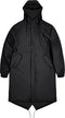 Rains Fishtail Parka - Uniseks Regenjas - Waterdicht - Zwart (L)