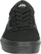 Vans Ward Canvas Heren Sneakers - Black/Black - Maat 43