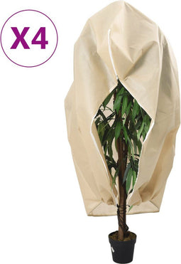vidaXL - Plantenhoezen - met - ritssluiting - 4 - st - 70 - g/m² - 3,93x3,5 - m