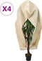 vidaXL - Plantenhoezen - met - ritssluiting - 4 - st - 70 - g/m² - 3,93x3,5 - m