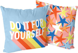Kussenhoes HappyFriday Aware Do it Multicolour 50 x 50 cm 2 Onderdelen