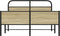 vidaXL - Bedframe - zonder - matras - bewerkt - hout - sonoma - eikenkleur - 140x190cm