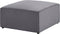 LEMVIG - Ottomaan - Grijs - Corduroy