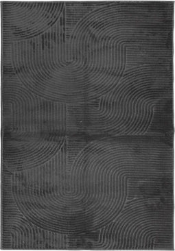 vidaXL - Vloerkleed - IZA - laagpolig - Scandinavisch - 160x230 - cm - antraciet
