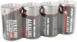 Ansmann 5015581 - Wegwerpbatterij - Alkaline - Grijs - D