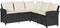 vidaXL - Loungebank - met - kussens - L-vormig - poly - rattan - zwart