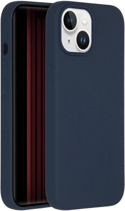 Accezz iPhone 15 - Liquid Silicone Backcover met MagSafe - Donkerblauw