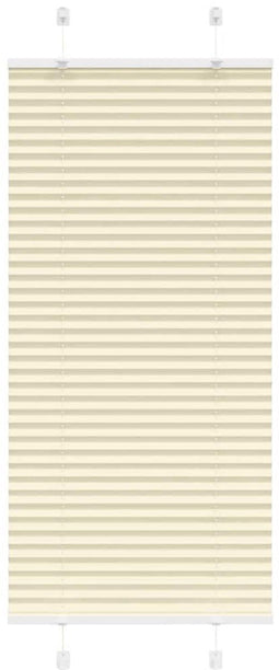 vidaXL - Plissé - rolgordijn - 55x100 - cm - stofbreedte - 54,4 - cm - polyester - crème