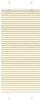 vidaXL - Plissé - rolgordijn - 55x100 - cm - stofbreedte - 54,4 - cm - polyester - crème