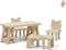 Lundby Poppenhuis Houten Poppenhuismeubels Diy - Tafel/Stoelen