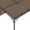 vidaXL - Tuinprieel - met - zijgordijn - 3x3x2,25 - m - taupe