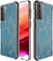 imoshion Hoesje Geschikt voor Samsung Galaxy S21 FE Hoesje Siliconen - imoshion Design hoesje - Blauw / Meerkleurig / Goud / Blue Graphic