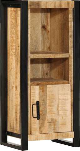 vidaXL - Badkamerkast - 40x30x90 - cm - massief - ruw - mangohout