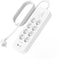 Belkin SRB003vf2M-V2 - Beveiligde stekkerdoos - 8x Geaarde stekkers 1x USB A 1x USB type-C - Wit