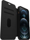 Otterbox Strada - Flip Cover - Echt Leer met Kaarthouder - Zwart