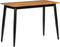 vidaXL - Eettafel - 112x52x76 - cm - massief - mangohout - en - ijzer