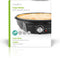Nedis Crêpemaker - Diameter: 300 mm - 1200 W - Anti-aanbak laag - Temperatuurinstelling - Indicatielampje - Zwart - Metaal