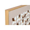 Schilderij Home ESPRIT Wit Beige Gouden Modern Stads 90 x 3,5 x 120 cm (2 Stuks)